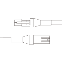 FCB-2-PF 連接電源閃光燈 LED 照明（PF 系列）和專用電源的 2 m 長延長電纜