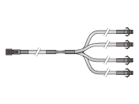 CB-F系列 可連接 4 個(gè) LED 燈的 4 分支電纜CB-F-2