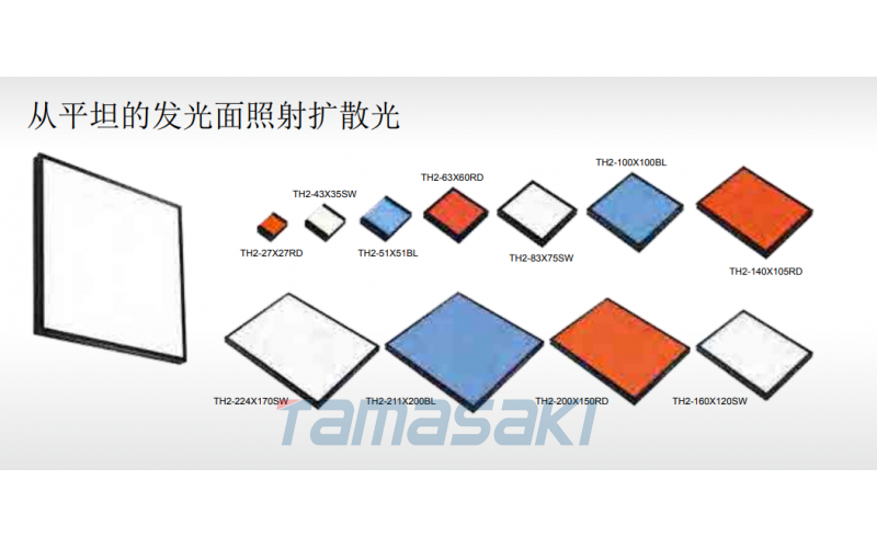 TH2-100X100BL 標準品  藍色照明