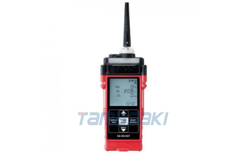 Riken Keiki Portable Multi Gas Monitor GX-2012GT-B [4 Components] 可燃氣體（%LEL）、可燃氣體（VOL%）、氧氣、一氧化碳）配備泄漏檢查模式