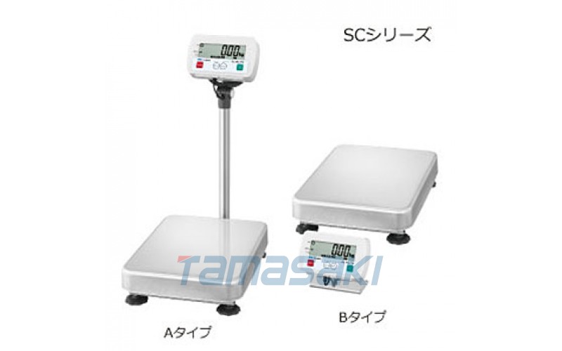 日本請檢查交貨日期 A&D防水臺秤SC-60KBM-K（帶認證） -無桿