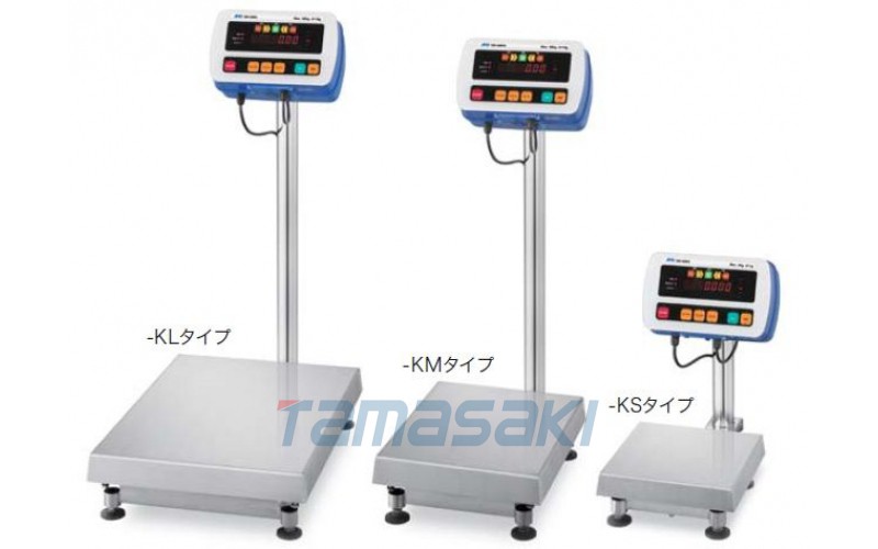 AND經過認證的防塵防水數字平臺秤 SW-15KS-K