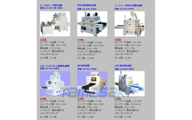 日本輥對輥固化裝置    型號：LZ-UVC-RR-3000