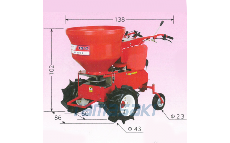 進口KANRYU 施肥機MF1002 大量噴灑 肥料/干堆肥/麩皮兼容